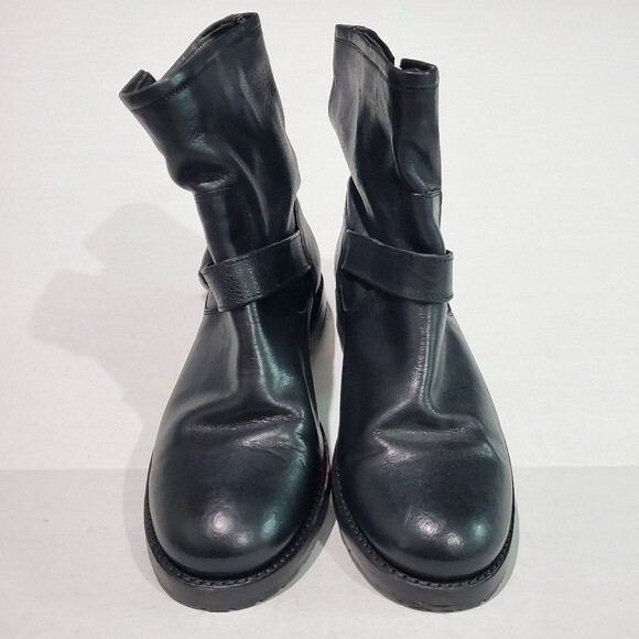 Frye Natalie Engineer Leather Boots Size 9 - Picture 11 of 16